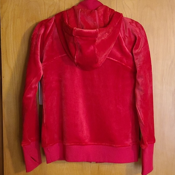 Athleta Hibiscus Red Double Cozy Karma Triumph Hoodie Women